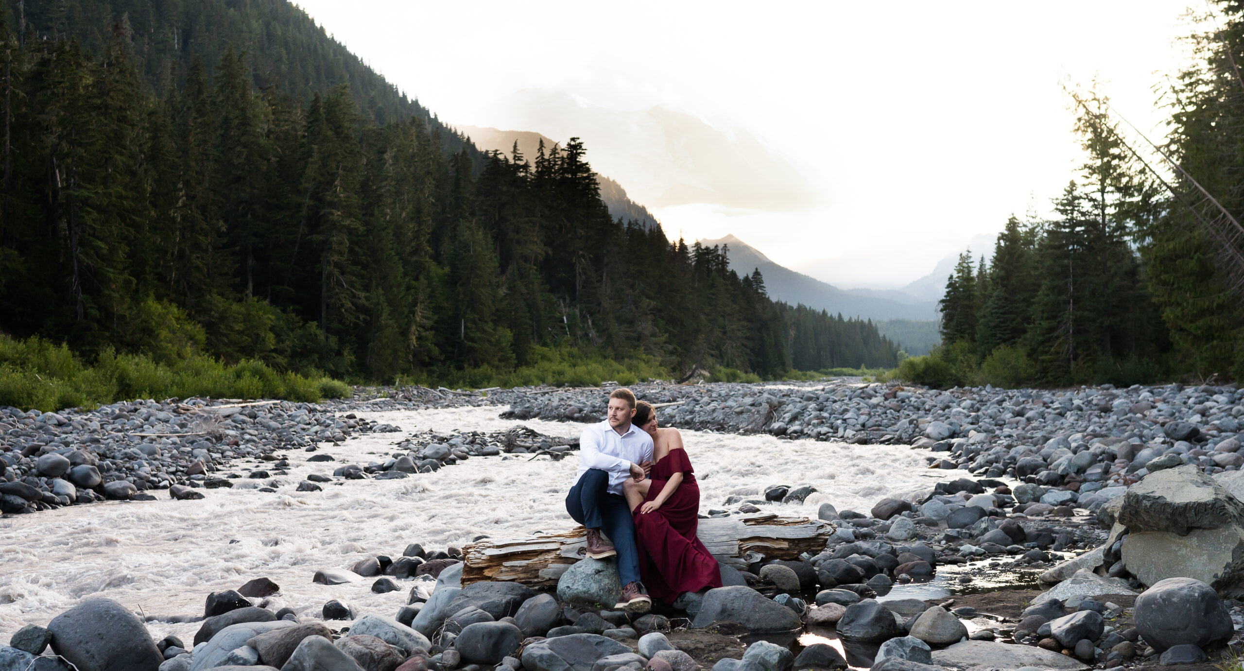 Mount Rainier National Park Adventure Session Engagement